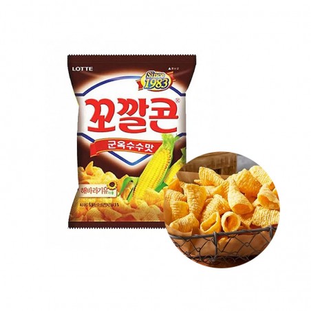 LOTTE Lotte Corn Snack BBQ 72g 1