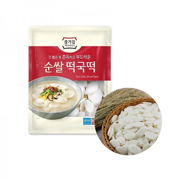 JONGGA (Kühl) JONGGA Reiskuchen geschnitten Tteokguk-Tteok 500g 1