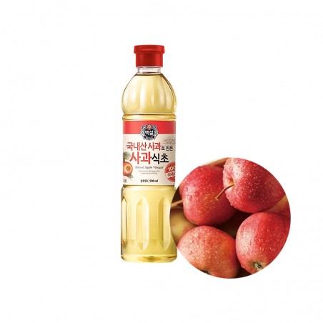 CJ BEKSUL 백설 국내산 사과로 만든 사과식초 900ml (유통기한 : 09/03/2024) 1