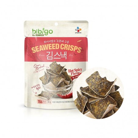 CJ BIBIGO CJ BIBIGO Seaweed Crisps with Rice spicy 20g(BBD : 27/04/2023) 1