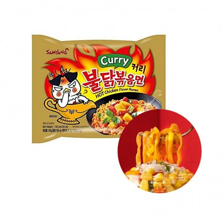  SAMYANG Instant Nudeln Hot Chicken Curry 140g 1