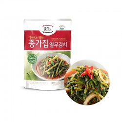 JONGGA (Kühl) JONGGA Junger Rettich Blätter Kimchi (Yeolmu) 500g (MHD : 13/10/2022) 1