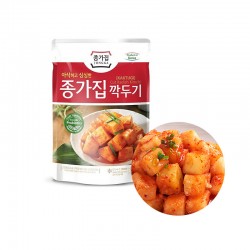 JONGGA (Kühl) JONGGA Rettich Kimchi in Würfel 500g (MHD: 13/10/2022) 1