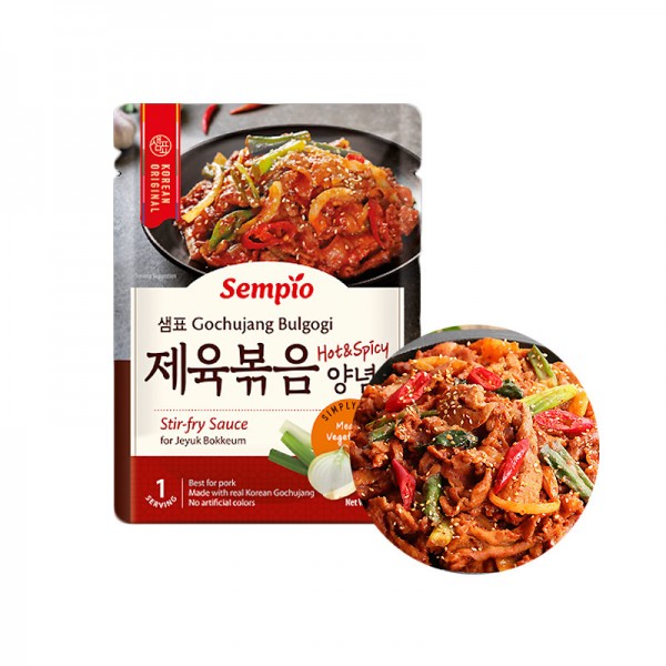 SEMPIO SEMPIO Stir-fry Sauce for Gochujang Jeyuk Bokkeum (Hot) 75g 1