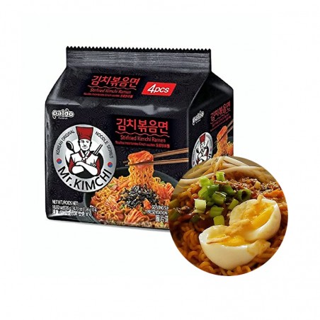  PALDO Ramen Mr. Kimchi Stir Fried Noodle 536g (134g x 4)(BBD:04/12/2022) 1