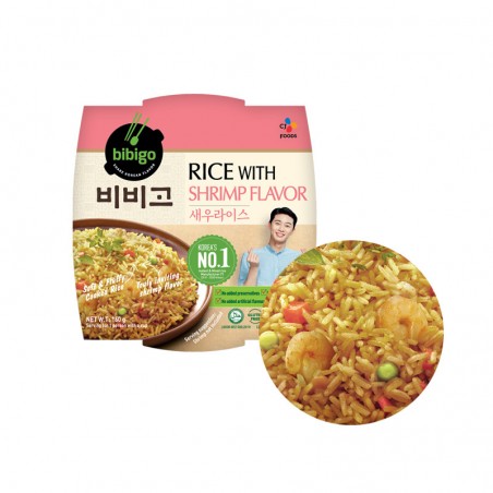 CJ BIBIGO BIBIGO rice with Shrimp Flavored 160g (BBD : 16/12/2022) 1