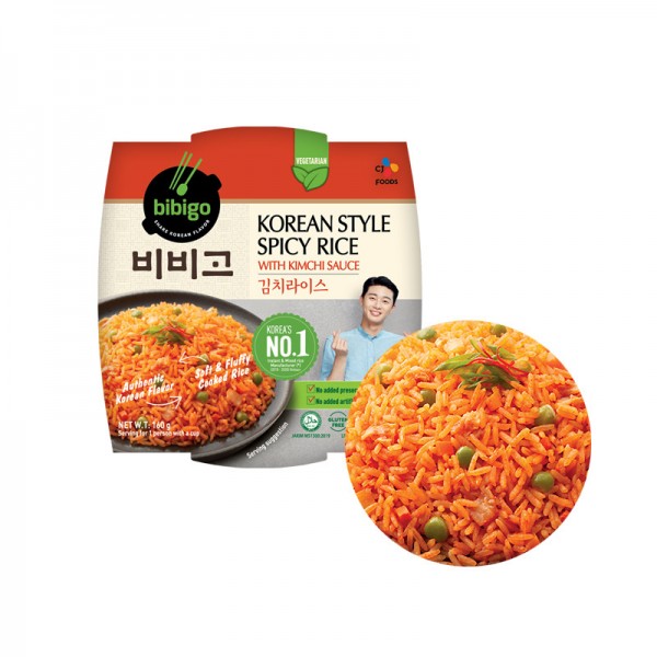 CJ BIBIGO BIBIGO Reis mit Kimchi-Geschmack 160g (MHD : 18/12/2022) 1