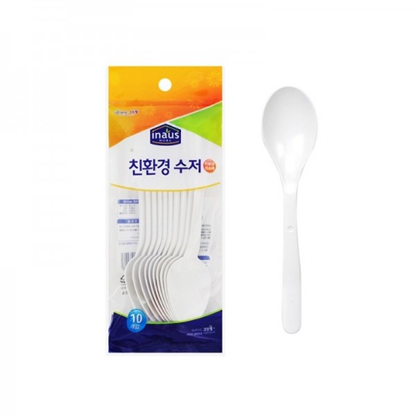 PANASIA CLEANWRAP Eco-friendly disposable spoon x 10 pieces 1