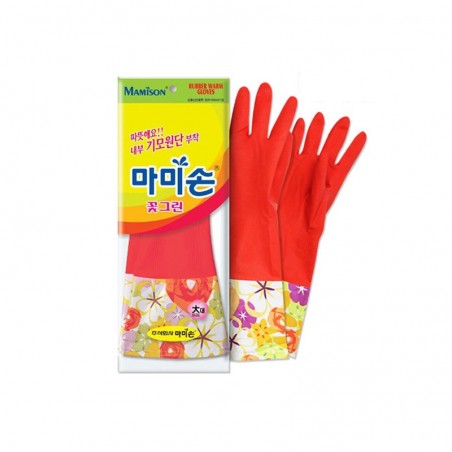  MAMISON Handschuhe aus Gummi, Blumen,  (L) 1paar 1