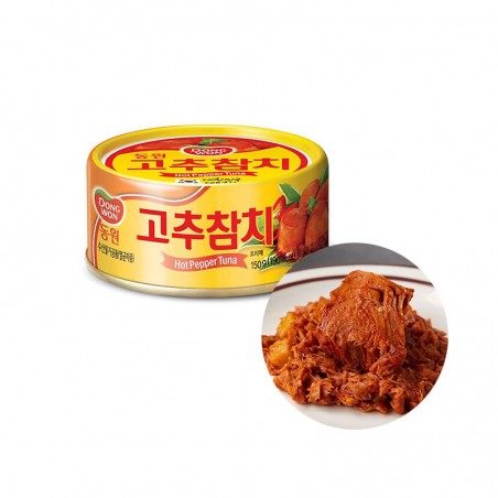 DONGWON DONGWON Canned tuna hot with pepperoni 150g 1