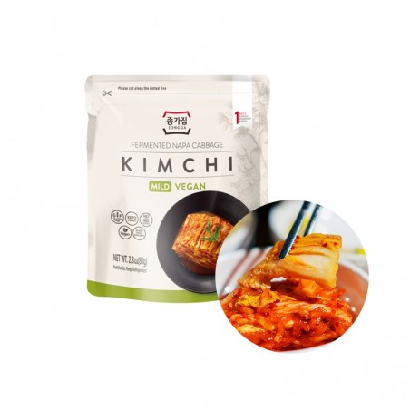 JONGGA (RF) JONGGA Chinakohl Kimchi Mild, Vegetarian 80g (BBD: 13/10/2022) 1