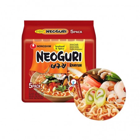 NONG SHIM NONGSHIM Instant Nudeln Neoguri scharf Multipack (120g x 5) (MHD : 30/11/2023) 1