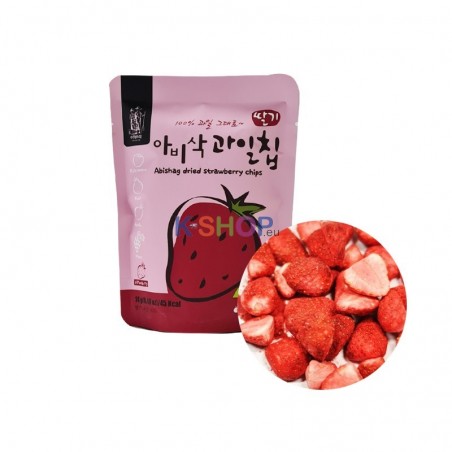  Abishag Dried strawberry chips 14g(MHD : 10/02/2025) 1