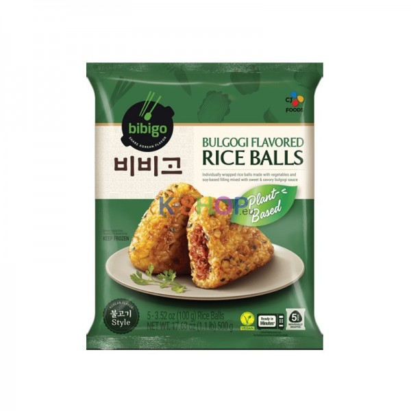 BIBIGO Bulgogi Rice Balls (Plant Based) 500g