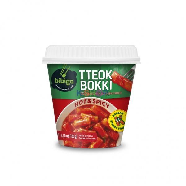 CJ BIBIGO BIBIGO Tteokbokki Spicy Cup 125g 1 CJ BIBIGO BIBIGO Tteokbokki Spicy Cup 125g 1