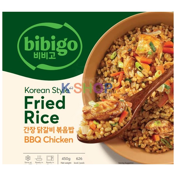 CJ BIBIGO (TK) BIBIGO Gebratener Reis mit Kimchi und Gemüse mit BBQ- Geschmack 450g 1 CJ BIBIGO (TK) BIBIGO Gebratener Reis mit Kimchi und Gemüse mit BBQ- Geschmack 450g 1