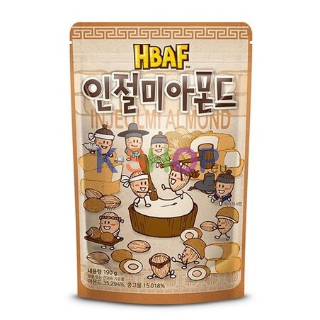 HBAF HBAF Mandel mit Injeolmi(Koreanischer Süßer Reiskuchen)-Geschmack 120g 1