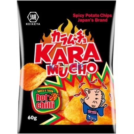  KOIKEYA 카라무초 콘스낵 핫칠리 감자칩 (검정) 60g 1