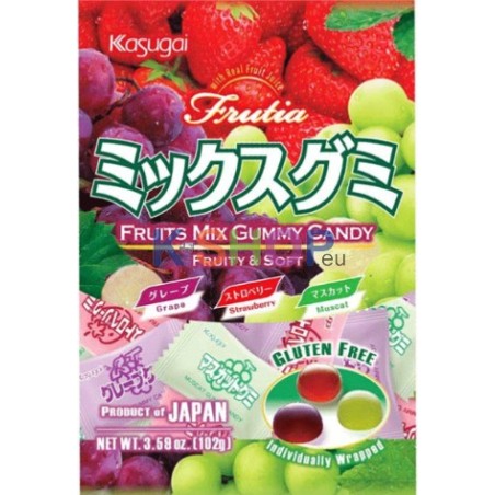  KASUGAI Fruits Mix Gummy Candy 102g 1