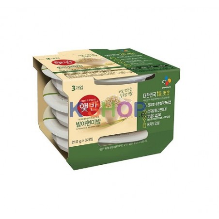  CJ 햇반 발아현미밥 630g (210g x 3) 1
