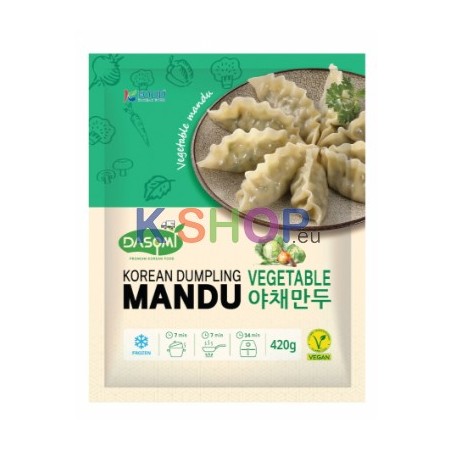  (FR) DASOMI Vegetable Mandu Korean Dumpling 420g 1