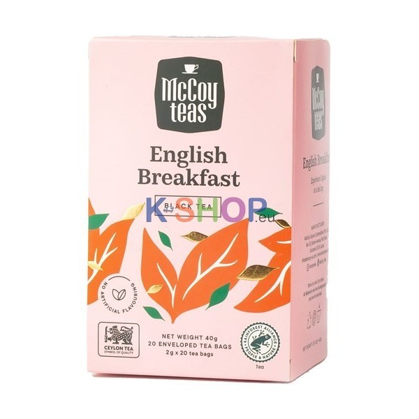  McCoy Tea English Breakfast Black Tea 40g (2g x 20) 1