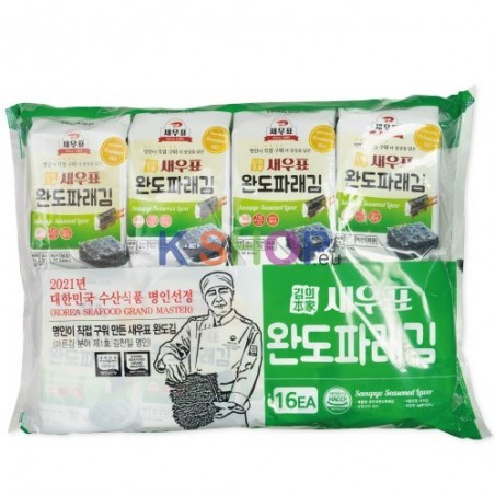  새우표 완도 파래김 도시락 16개입 (4g*16) (유통기한: 14/04/2025) 1