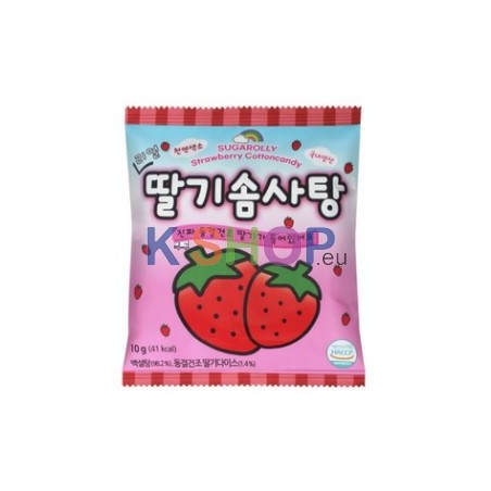  딸기 모양 솜사탕 10g 1