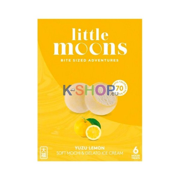  (TK) LITTLE MOONS Mochi mit einem Kern aus Yuzu-Zitroneneis 192g (32g*6) 1