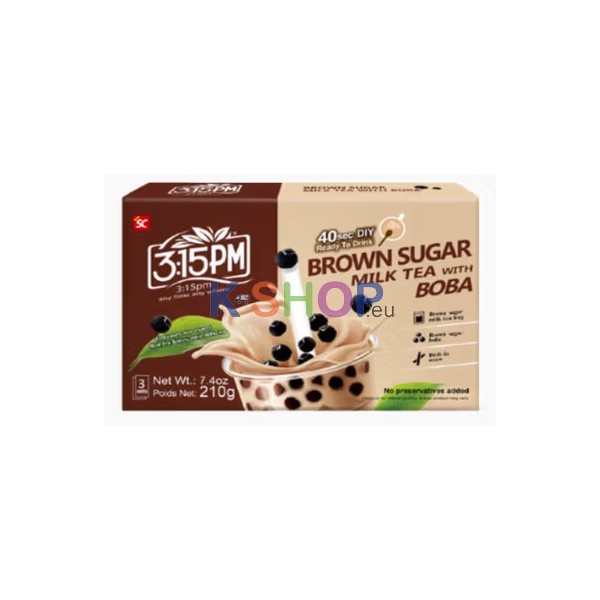 3:15PM Brown Sugar Milk Tea with Boba 3Stück 210g 1 3:15PM Brown Sugar Milk Tea with Boba 3Stück 210g 1