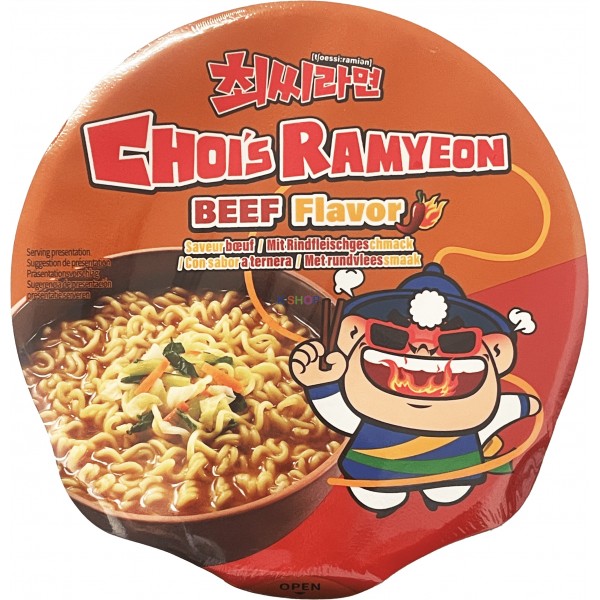  CHOI'S Cup Ramyeon Rindfleisch 107g 1