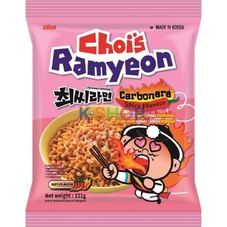  최씨라면 까르보나라 매운맛 131g 1