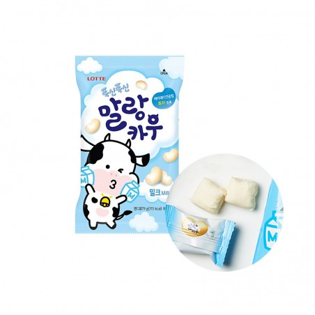 LOTTE (1+1) LOTTE Milk Candy Malang Cow 79g (MHD:28/05/2025) 1