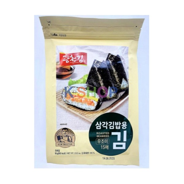 KWANGCHEON KWANGCHEON Geröstster Seetang Nori für dreleckiges Kimbap 18g 1 KWANGCHEON KWANGCHEON Geröstster Seetang Nori für dreleckiges Kimbap 18g 1