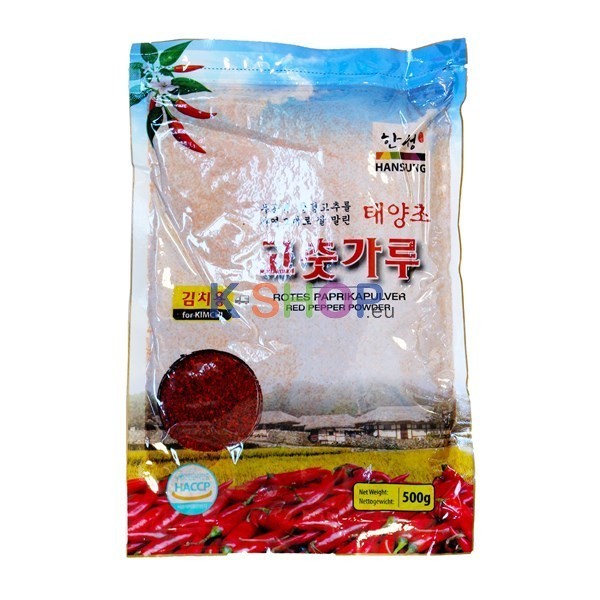 HANSUNG HANSUNG Rotes Paprikapulver, Grob für Kimchi 500g 1 HANSUNG HANSUNG Rotes Paprikapulver, Grob für Kimchi 500g 1