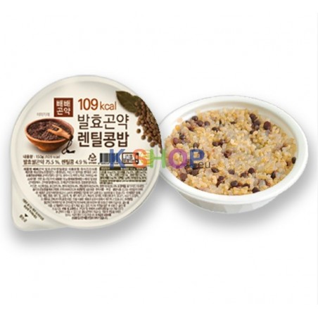  빼빼곤약 109kcal 발효곤약 렌틸콩밥 150g (MHD : 12/12/2025) 1