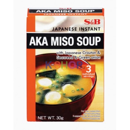  S&B Japanese Instant AKA Miso Soup 30g (3x10g) 1