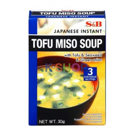  S&B Japanese Instant TOFU Miso Suppe 30g (3x10g) 1