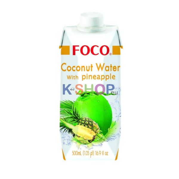  FOCO Kokoswasser mit Ananas 500ml 1