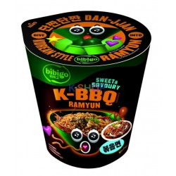 CJ BIBIGO BIBIGO Koreanische Instant CUP Ramen Noodles 98g(K-BBQ Sweet & pikant) 1
