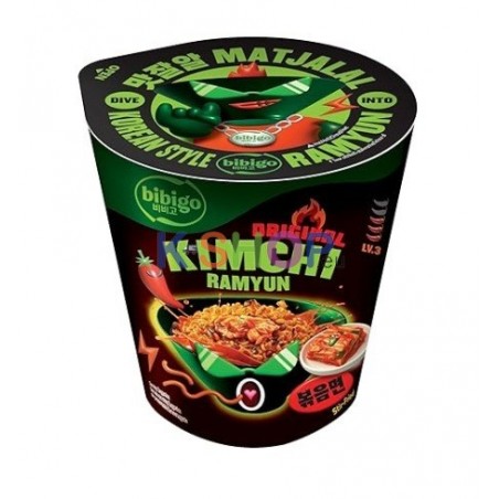 CJ BIBIGO BIBIGO Koreanische Instant CUP Ramen Noodles(Original Kimchi) 98g 1