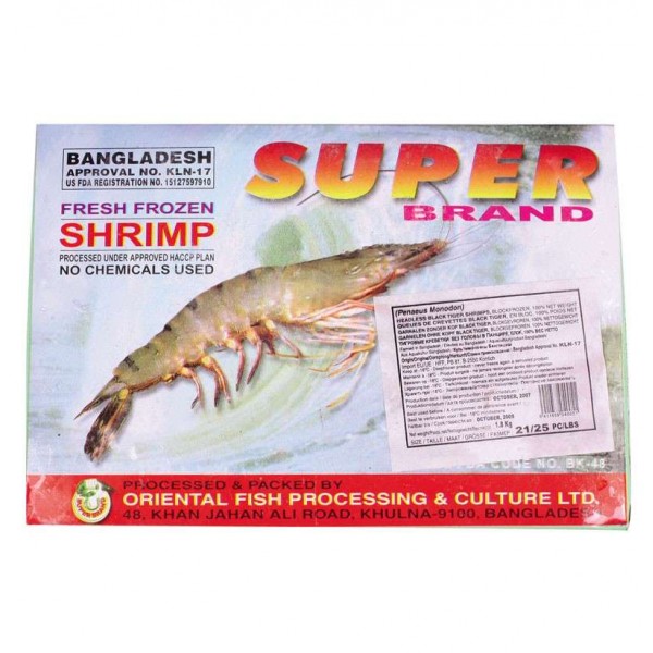 PANASIA (냉동) 새우블록 16/20 (껍질O 머리X) 1.8kg 1