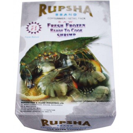 PANASIA (FR) PANASIA Black Tiger Shrimp 26/30 in Block HLSO 1.8kg 1